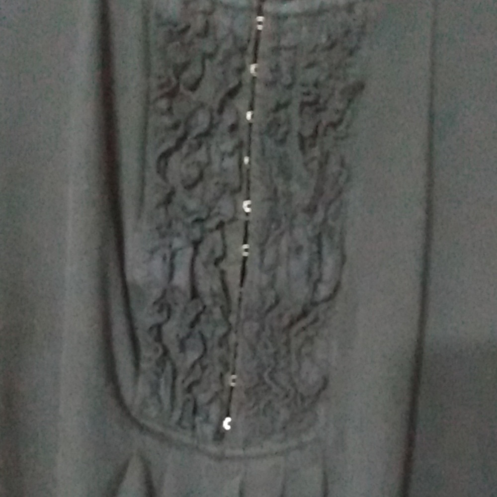 Liz Lange Maternity Shirt Sz L Black - Picture 2 of 4